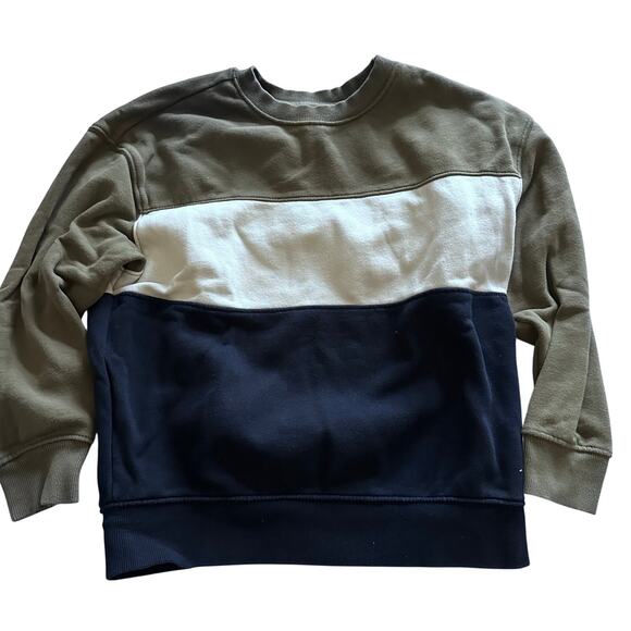 Old Navy Black Crewneck Sweatshirt - Oversized Boys Large - Picture 1 of 3